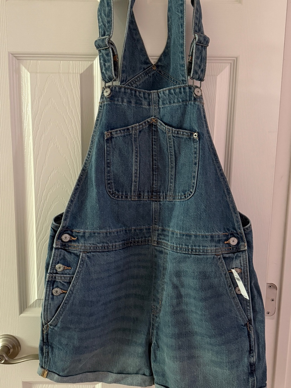 Old Navy Light Blue Denim Short Overalls